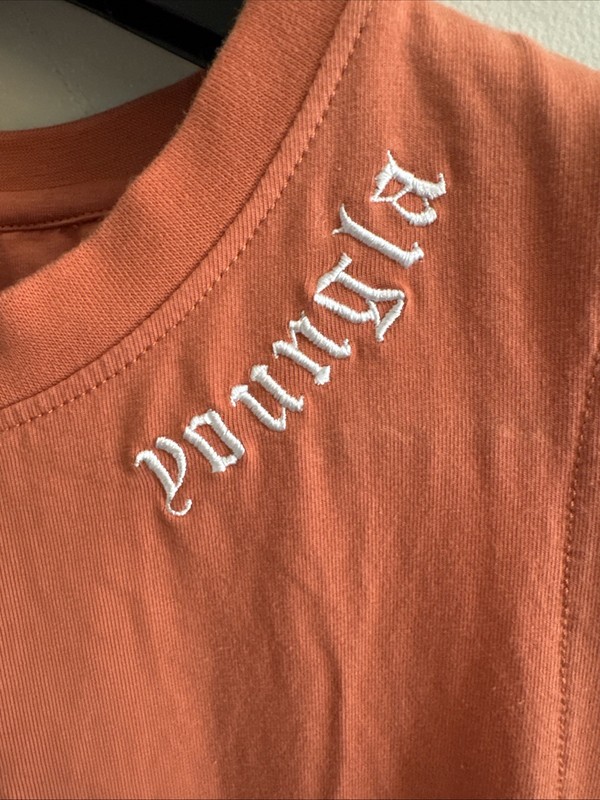 Young LA Men’s Muscle Tank Top Large Logo Bodybuilding Old English Orange gallery