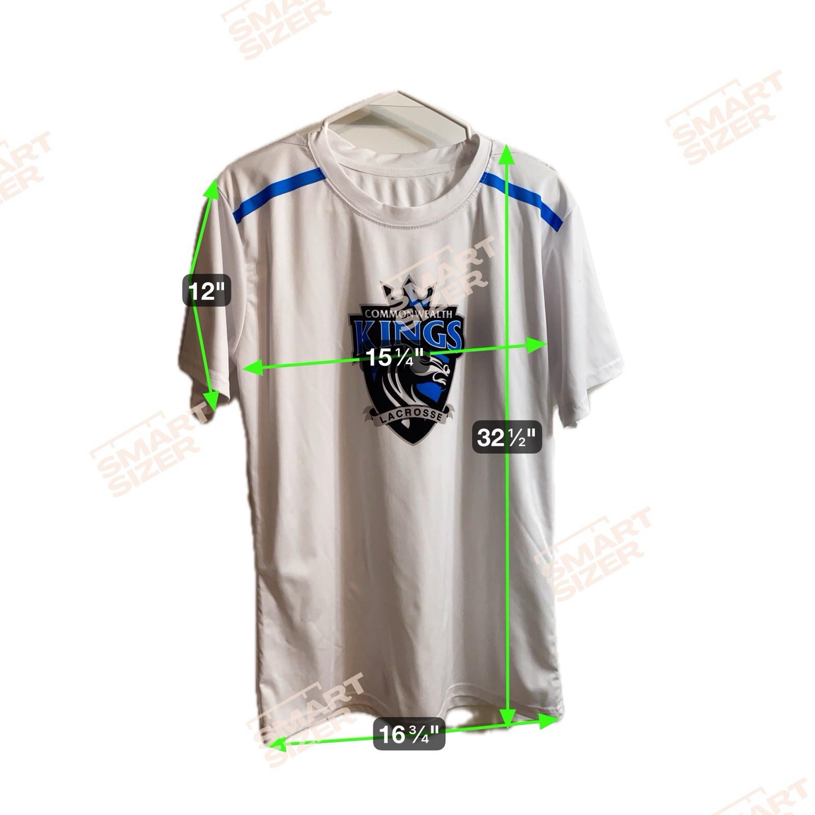 Commonwealth Kings Lacrosse Performance T-Shirt White Blue Men’s Size S Dri-Fit gallery