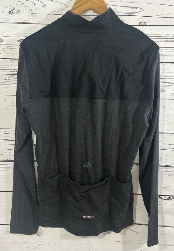 Adidas Mens The Gravel Cycling Long Sleeve Jersey Black HY6192 Size Large $150 gallery