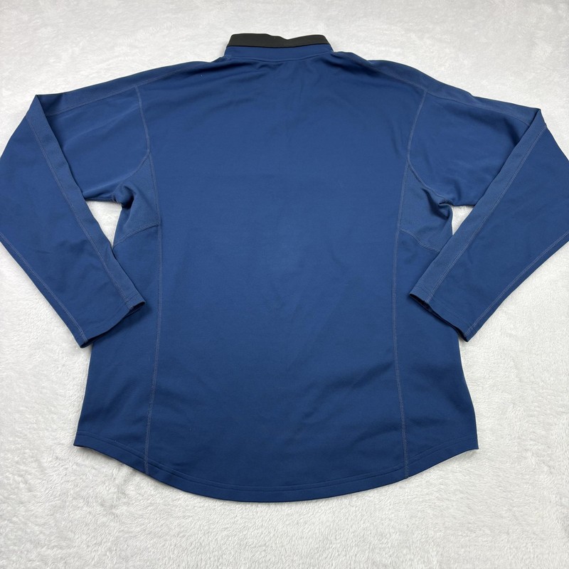Nike ACG Pullover Mens L Blue NikeFITDRY 1/4 Zip Long Sleeve Stand-Up Tagless gallery