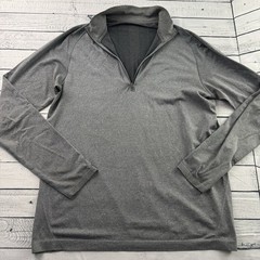 Lululemon Metal Vent Tech 1/4 Zip Long Sleeve Athletic Pullover Men’s XL Gray