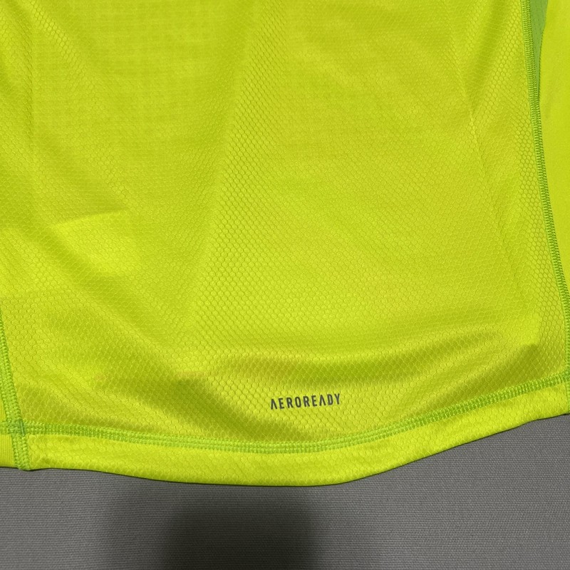 Adidas Shirt Mens L Yellow T24 P GK JSY Jersey Soccer Breathable 100% Polyester gallery
