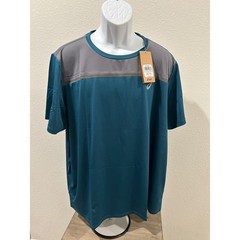Asics PR Lyte Short Sleeve Running Shirt Mens 2XL Teal Grey Performance NWT