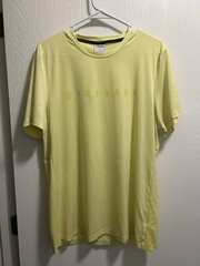 Gymshark Men’s L Yellow Crew Neck Breathable Activewear Tee