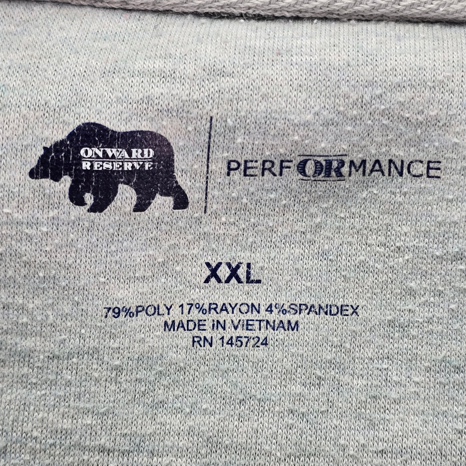 Onward Reserve 1/4 Zip Pullover XXL 2XL Gray Green Navy Colorblock Performance gallery