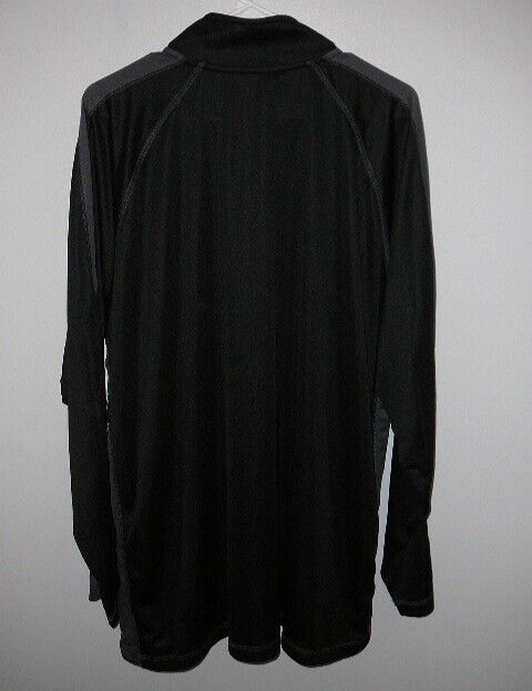 NWT-Ultra Club Cool Dry Sport 1/4 Zip Black & Gray Men's Pullover Shirt-2XL gallery