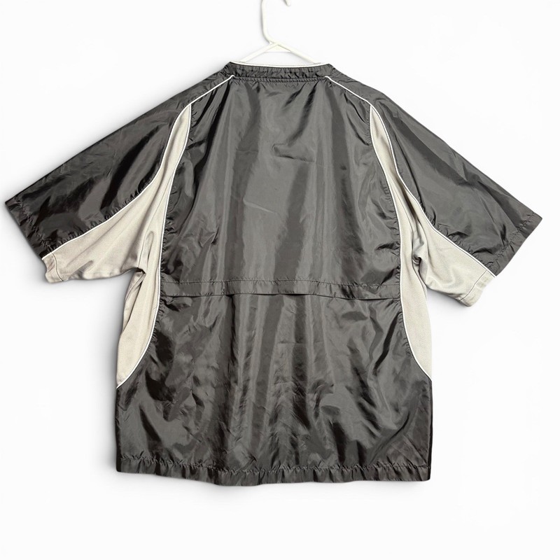 Mizuno Teamwear Baseball Golf 1/4 Zip Windbreaker Mens Size XL Black & Gray gallery