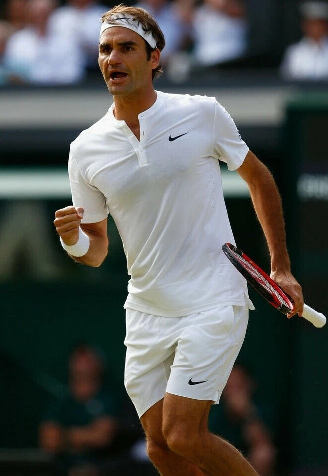 Nike Roger Federer RF 2015 Wimbledon Premier Henley Polo Tennis Shirt size S gallery