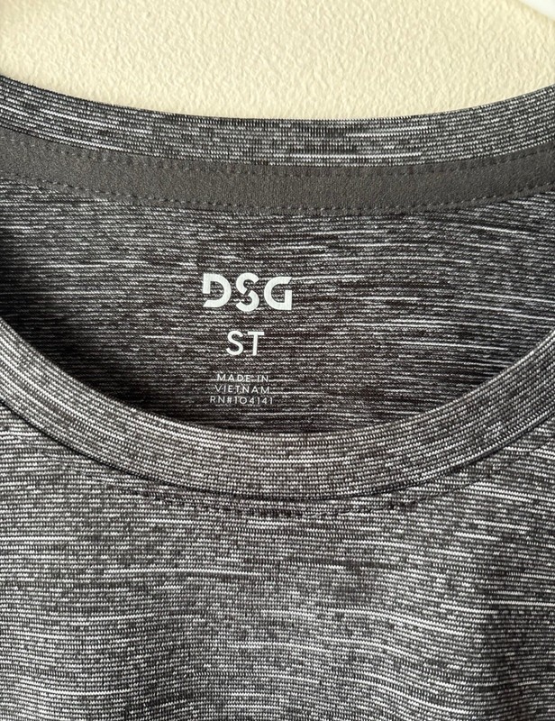 DICKS SPORTING GOODS Performance Tee Small Tall ST Black White NWT gallery