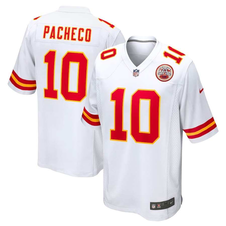 Men's #10 Isiah Pacheco White Player SportShirt Adult - All Stitched gallery