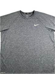 Nike Swim Dri-Fit Shirt Sz XL Gray Short Sleeve Men’s Shirt Crew Neck UPF 40 I53