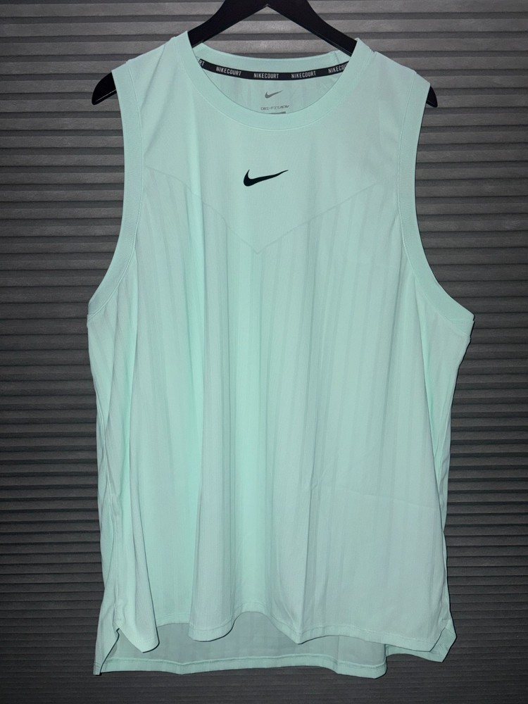Nike Dri-Fit Court Advantage Alcaraz ADV Slam Tank Top Mens 2XL Mint Green