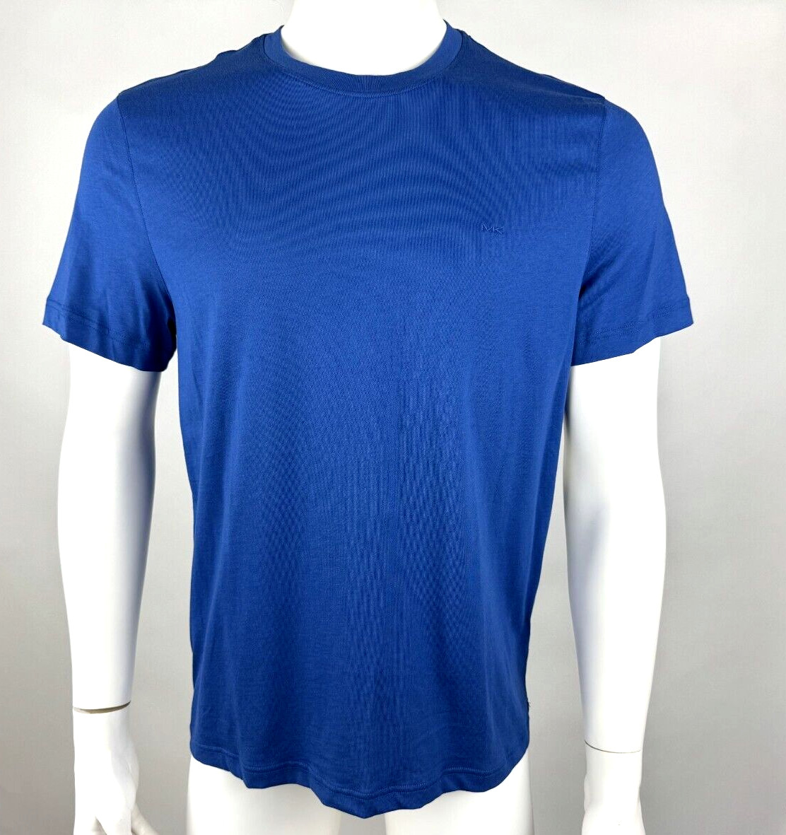 Michael Kors Short Sleeve Tee Mens M NWT $60 Crew Neck Stretch Cotton Blue gallery