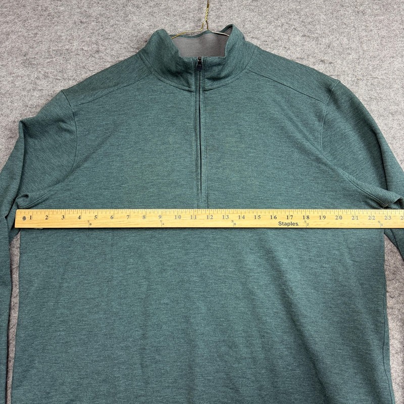 Under Armour Pullover Mens Large Green ColdGear Golf 1/4 Zip Thermal Long Sleeve gallery