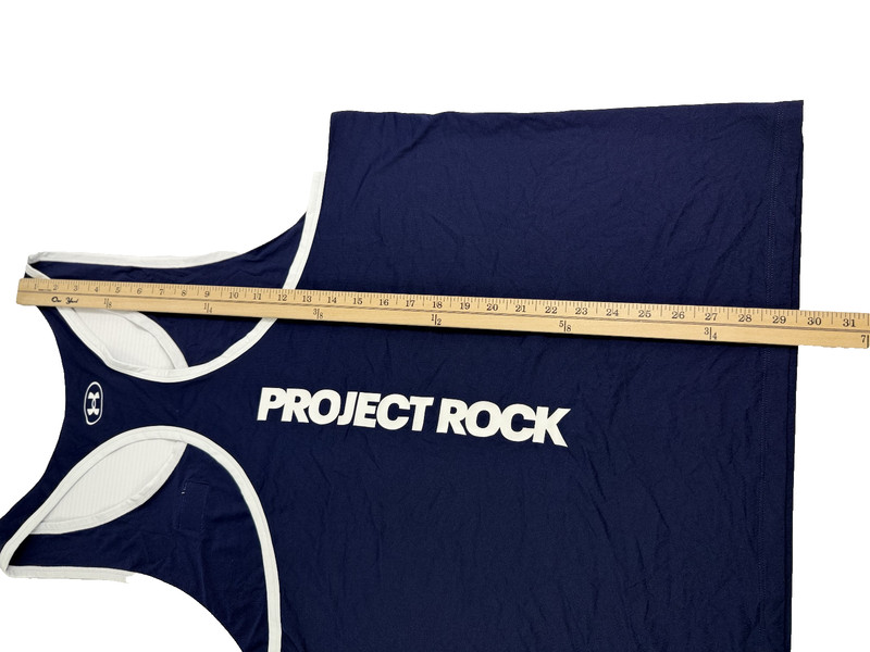 Under Armour Project Rock Hardest Worker In The Room Tank Top Blue Men XL 138331 gallery