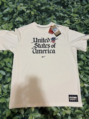 Nike Tee Team USA Shirt WOMENS Medium Premium Essentials Olympics 1924 White