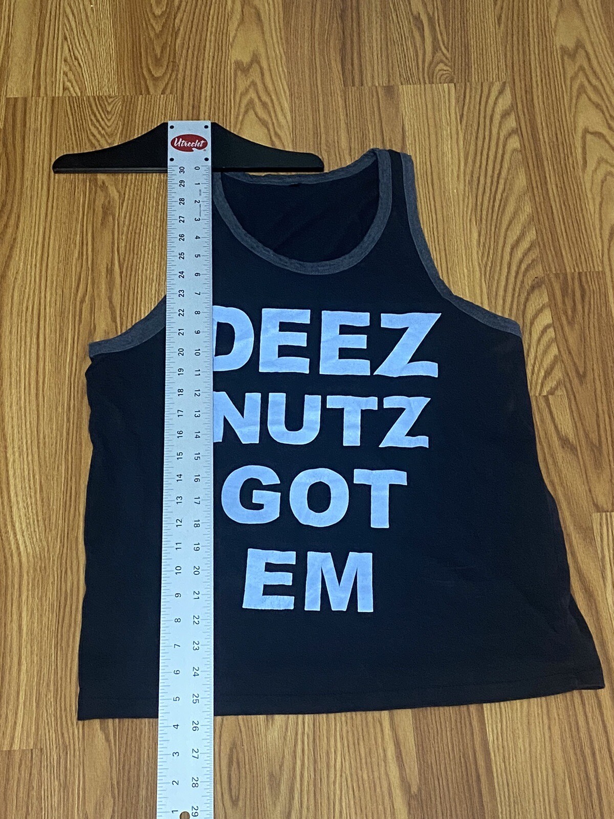 Deez Nutz Got em Mens Tank top Deez nuts to Funny Parody Joke humor Size M gallery