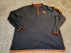 Oregon State Beavers-Womens Long Sleeve Performance Shirt XL Gray 1/4 Zip Casual