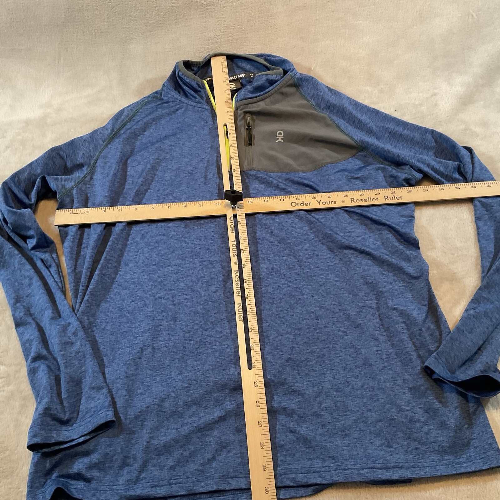 Little Donkey Andy Running Shirt 1/2 Zip Breathable Stretch Long Sleeve XL gallery