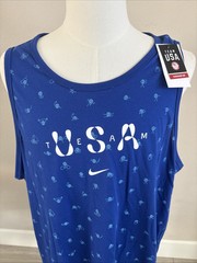 New Nike Team USA Olympic Club Tank Top Vest Blue Size Men’s XXL