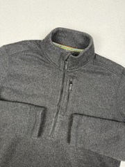Smartwool Pullover Mens XL Gray Hudson Trail Fleece Sweater 1/2 Zip Merino Wool