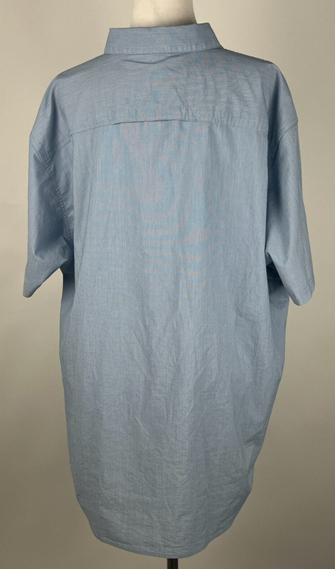 WRANGLER Outdoor S/S Vented Snap Front Performance Shirt w/Pockets - 3XL, Blue gallery