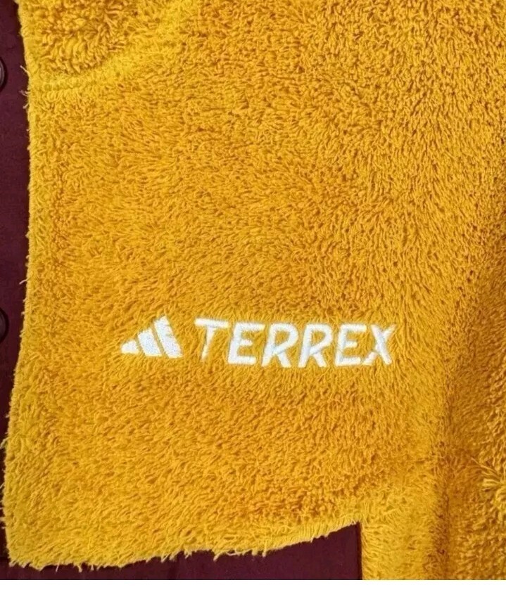 Adidas Men’s Terrex XPloric High Pile Snap Fleece Pullover Yellow IB1138 SIZE S gallery