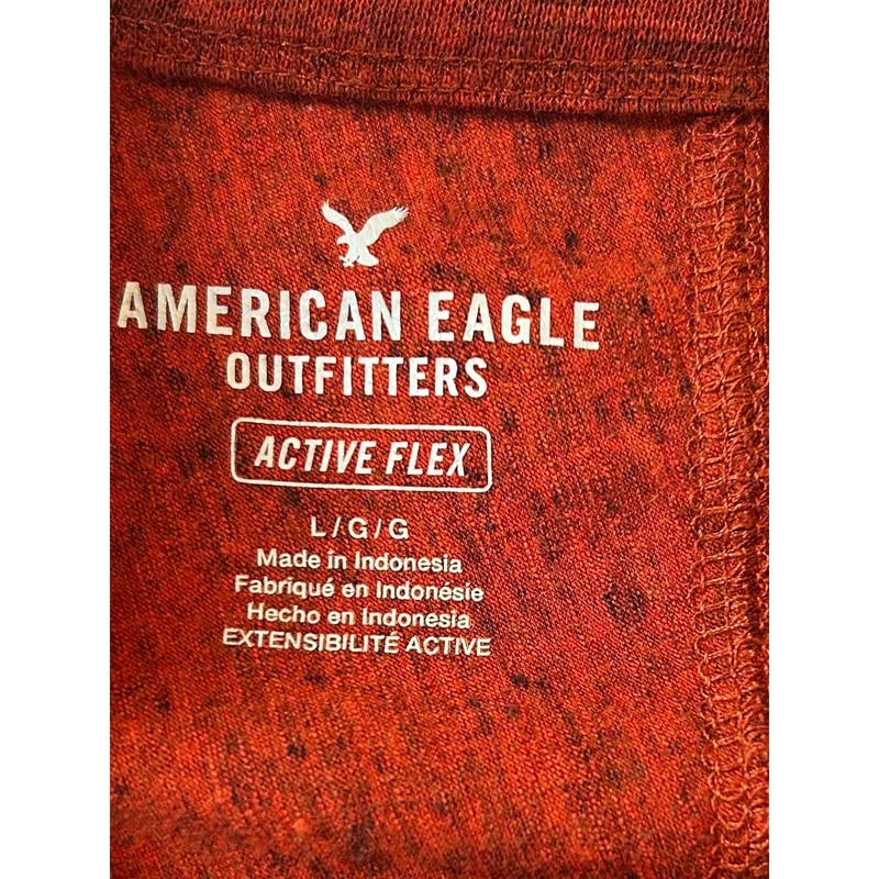 American Eagle Outfitters Active Flex Red/Orange Heathered Long Sleeve Shirt L gallery