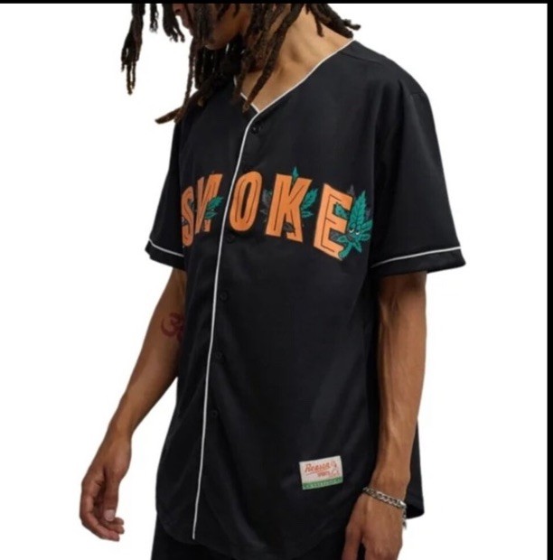 Reason Men Smoke Baseball Jersey (Black) gallery