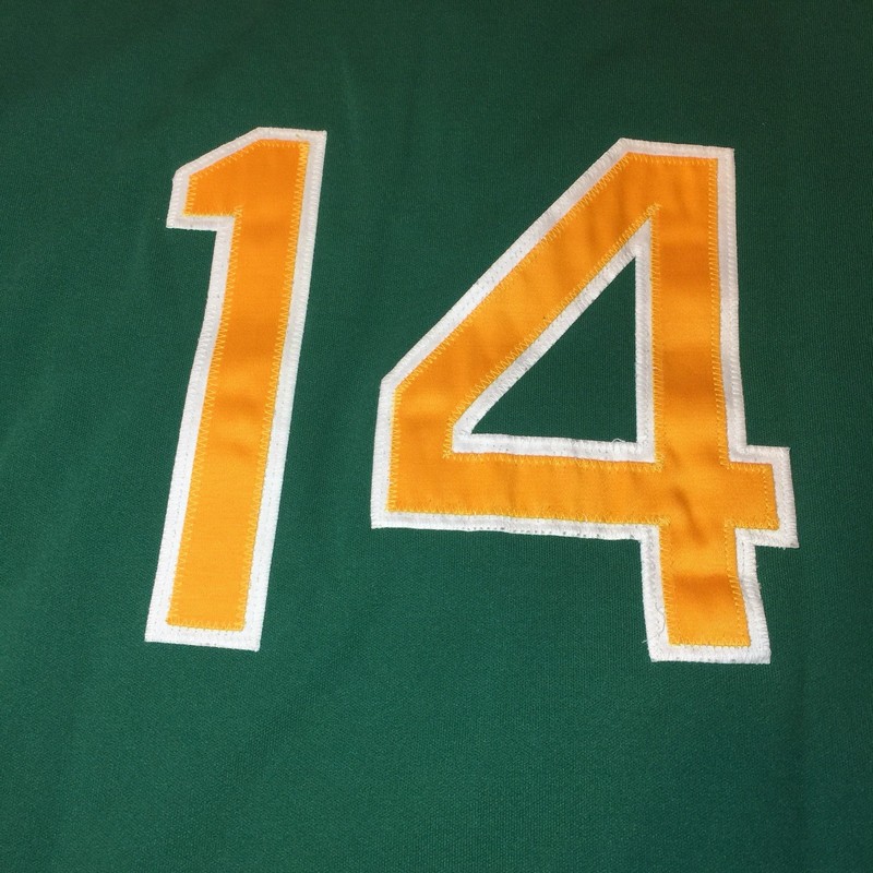 Victory Sports Company Custom Athletic Green Baseball Jersey #14 Size 44 gallery