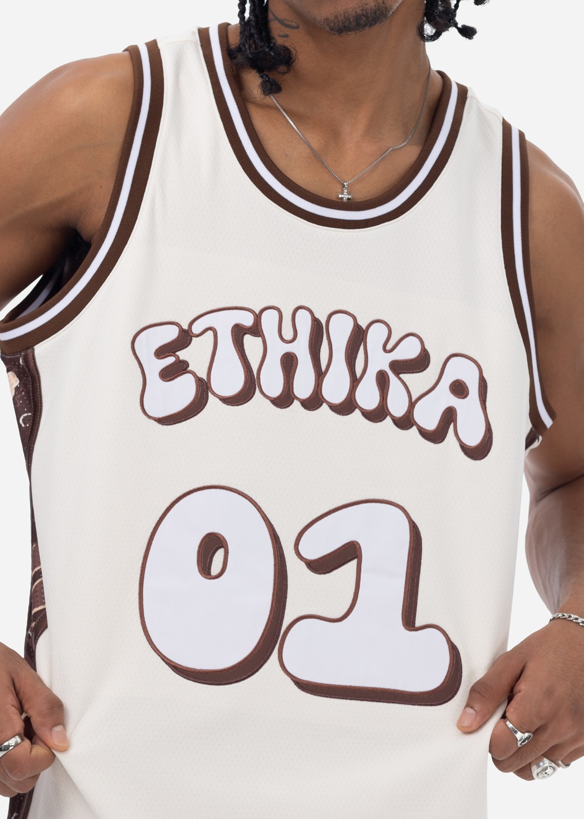 Ethika Island League Men's Basketball Jersey Tank Top - Size Small gallery