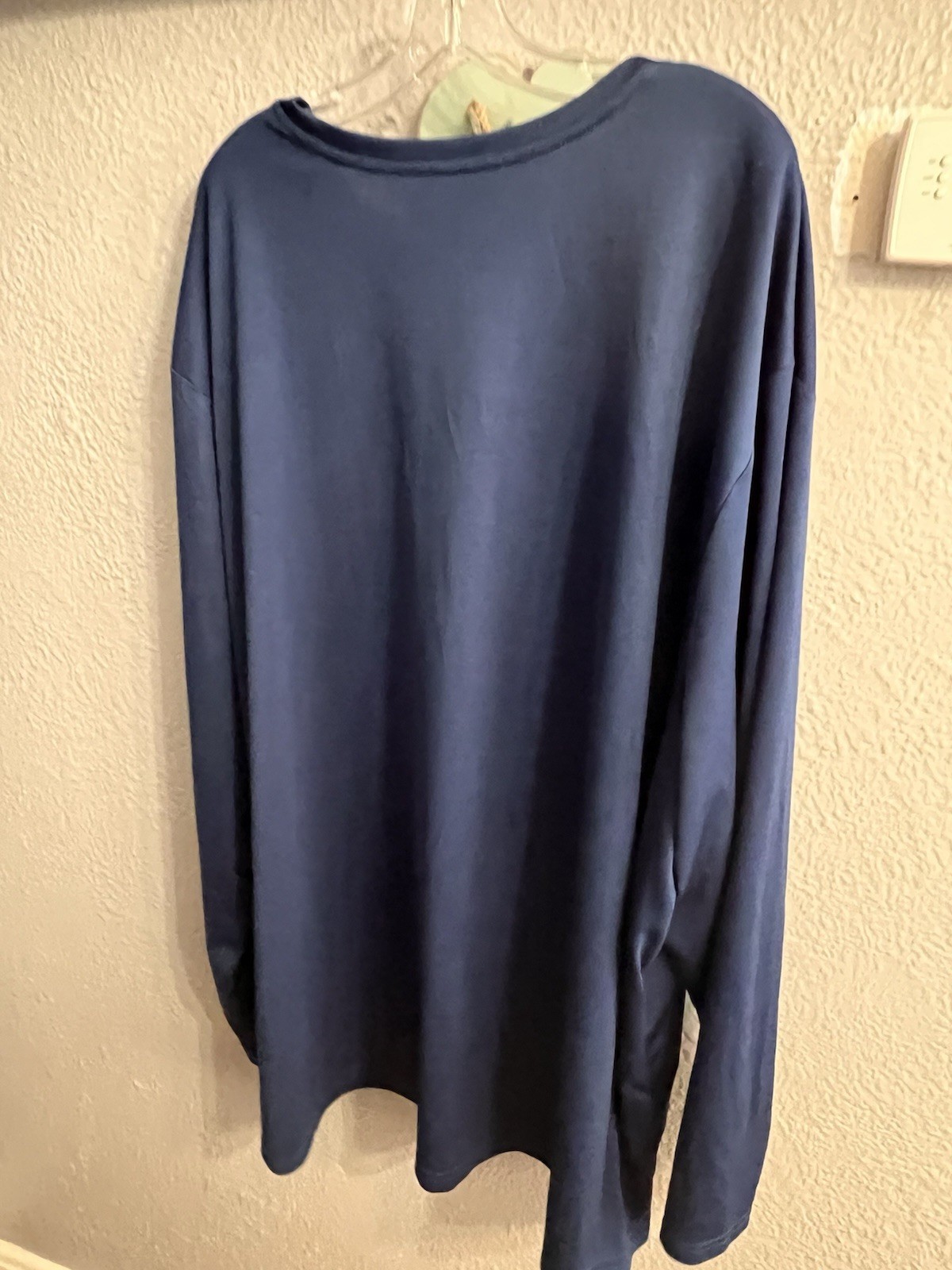 Amazon Essentials Men's Blue Long Sleeve Pullover Shirt Size 6XL gallery