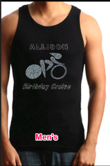 Custom men’s tank top Birthday cruise matte colors