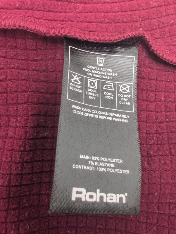 Rohan Tellus Technical Full Zip Track Jacket Size Large Zip Pockets P2P 22". gallery