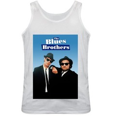 Blues Brothers Film Poster Regular Fitted White Vest Top