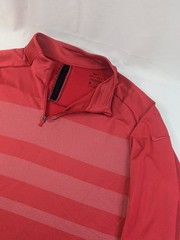 Nike Neck Vent Quarter Zip Mens XXL Pale Red Pullover Training Gym Perfomance