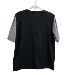 Nike Air Jordan Shirt Mens Medium Black Dri Fit Statement Outdoor Basketball Top