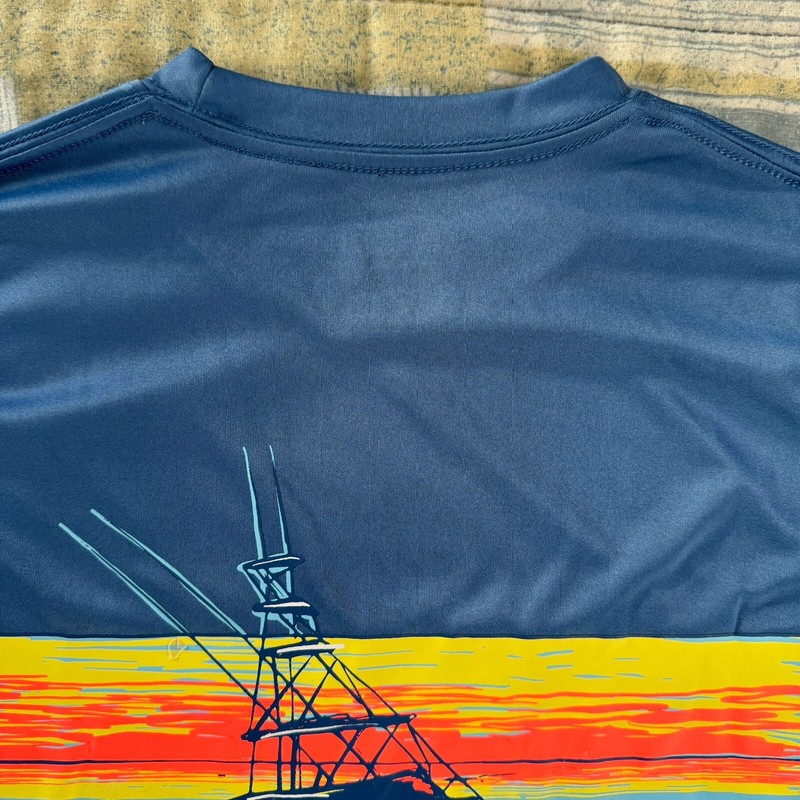 Rig & Water Performance Lightweight Fabric Baby Blue Long Sleeve T-Shirt Men's M gallery