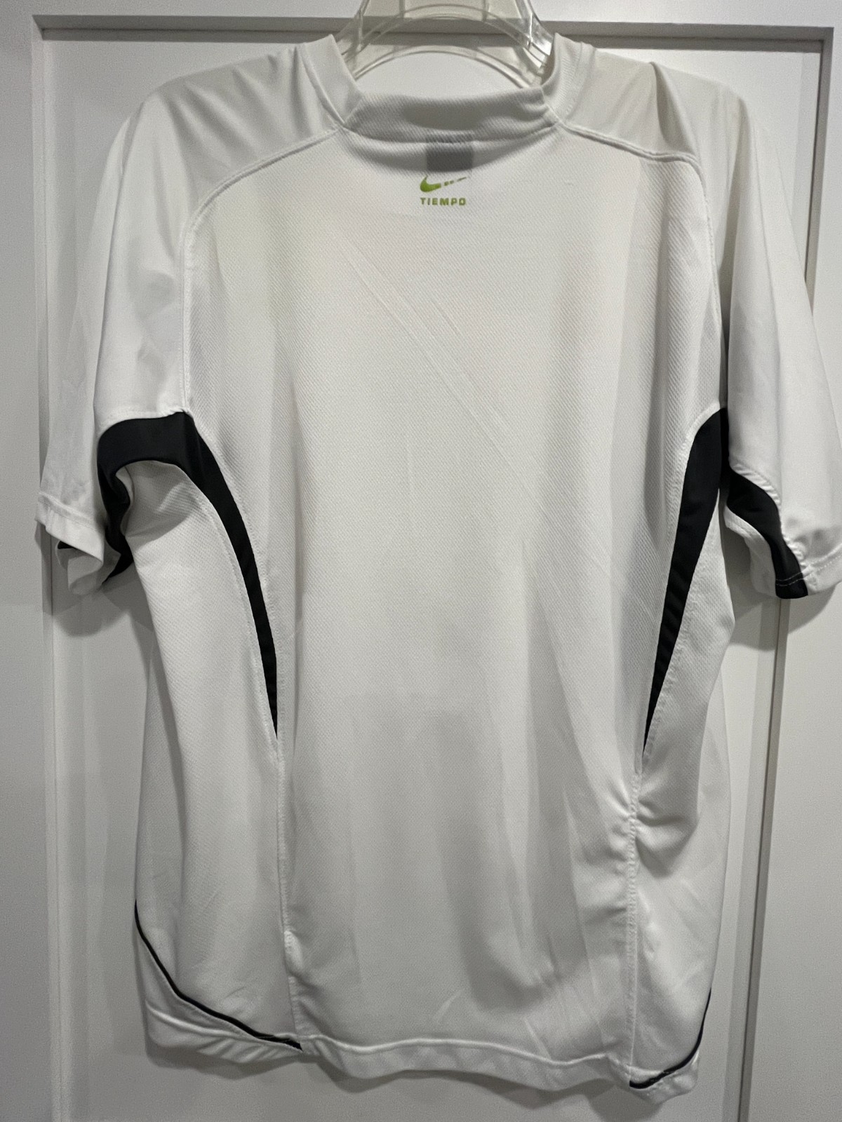 Nike Fit Dry-Dri-Fit Fitness T-Shirt White Size XL RARE DESIGN TIEMPO gallery