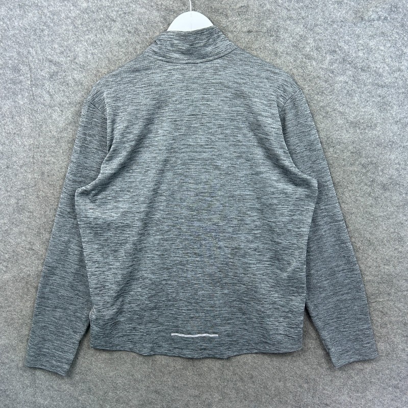 Nike Jacket Mens Large Grey Dri Fit Running Pacer Future 1/4 Zip Running Top gallery