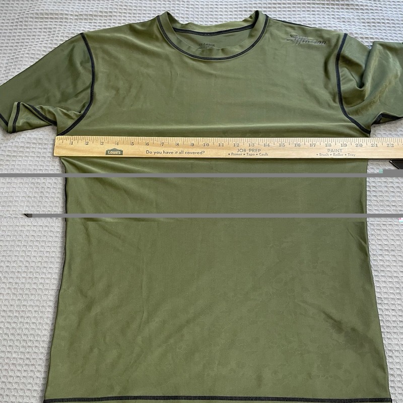 New Affliction Skulls Athletic Compression Tee Shirt 2XL Men’s Olive Green UPF gallery