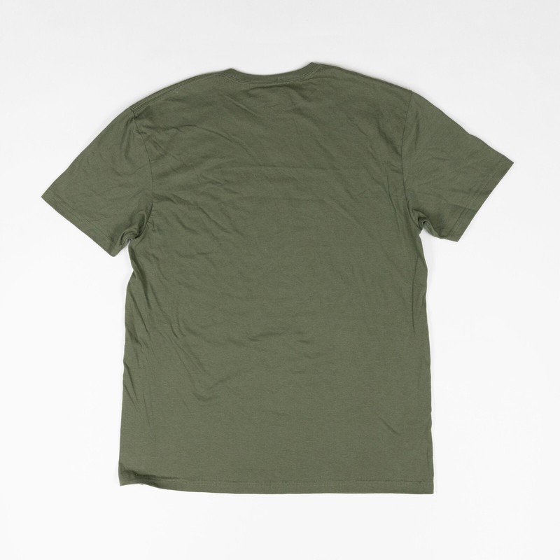 Reebok Men All-Cotton Logo T-Shirt Army Green Size S gallery