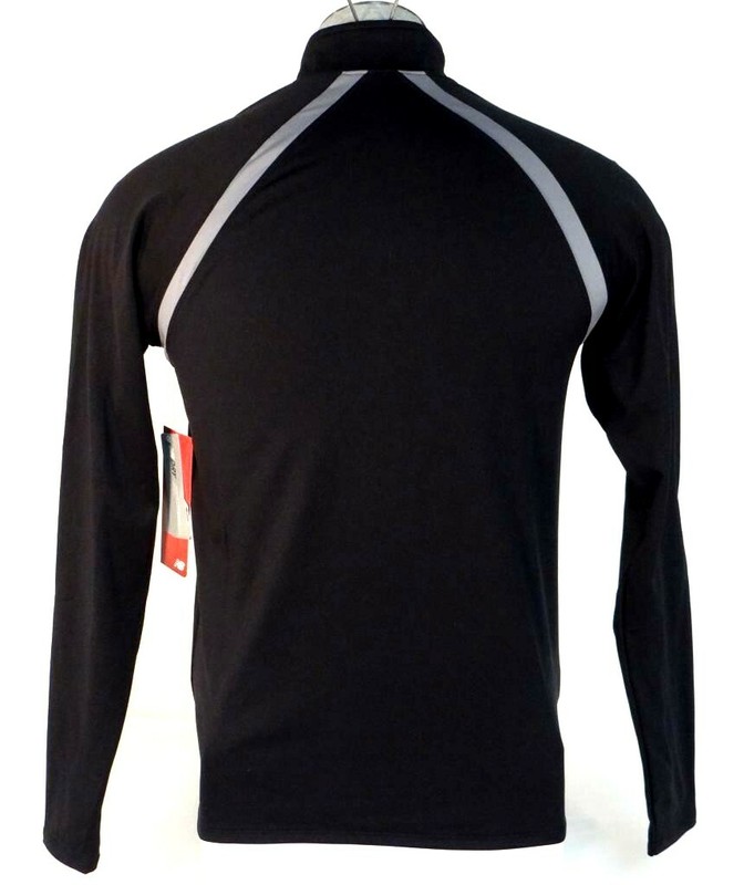 New Balance NB Dry NB Heat Black 1/2 Zip Long Sleeve Running Shirt Men's NWT gallery