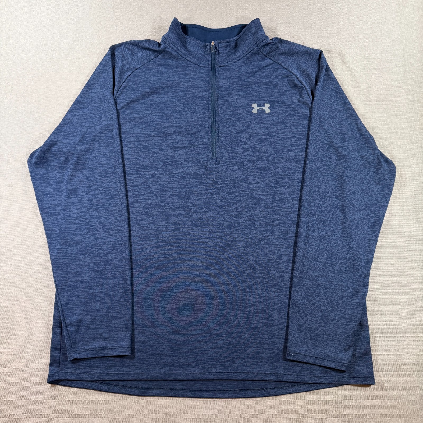 Under Armour UA Tech 2.0 Quarter Zip Pullover Mens 2XL Blue Loose Lightweight gallery