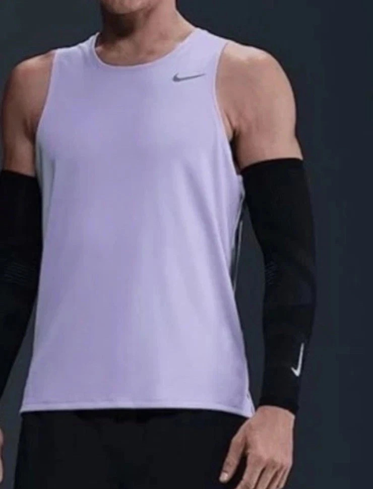 Men's Nike Dri-Fit MILER RUNNING Tank Top Gym Shirt DV9321 515 Size Large gallery