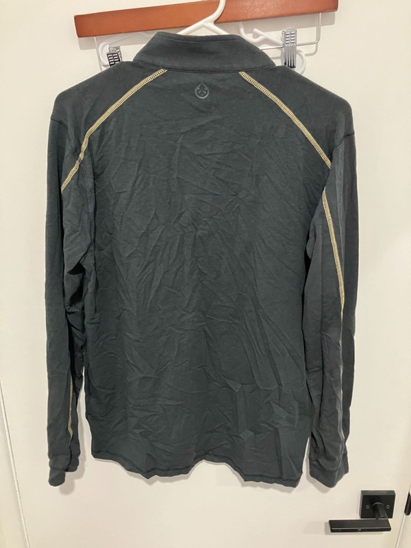 Tasc Men's Performance 1/4 Zip Bamboo Blend Pullover, Gray, Size Medium gallery