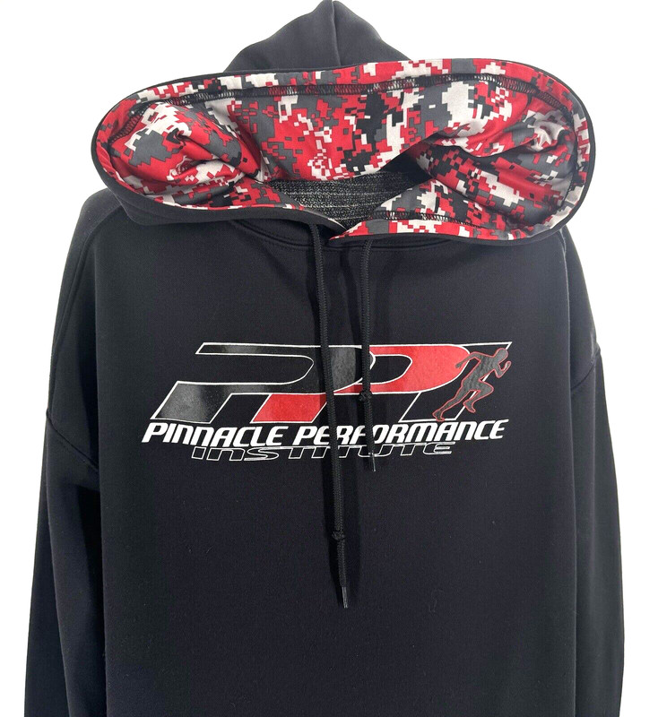 Badger Pinnacle Performance Sport Digital Red Camo Blend Hoodie Mens Large gallery