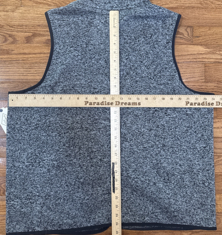 NEW! Soft Gray Full-zip Sweater / Sweatshirt Vest St. John's Bay Men's XXL gallery
