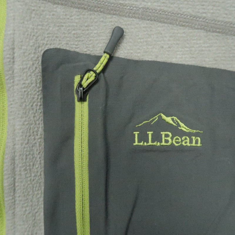 LL Bean Pullover Mens Medium Half Zip North Ridge Fleece Hiking Slightly Fitted gallery