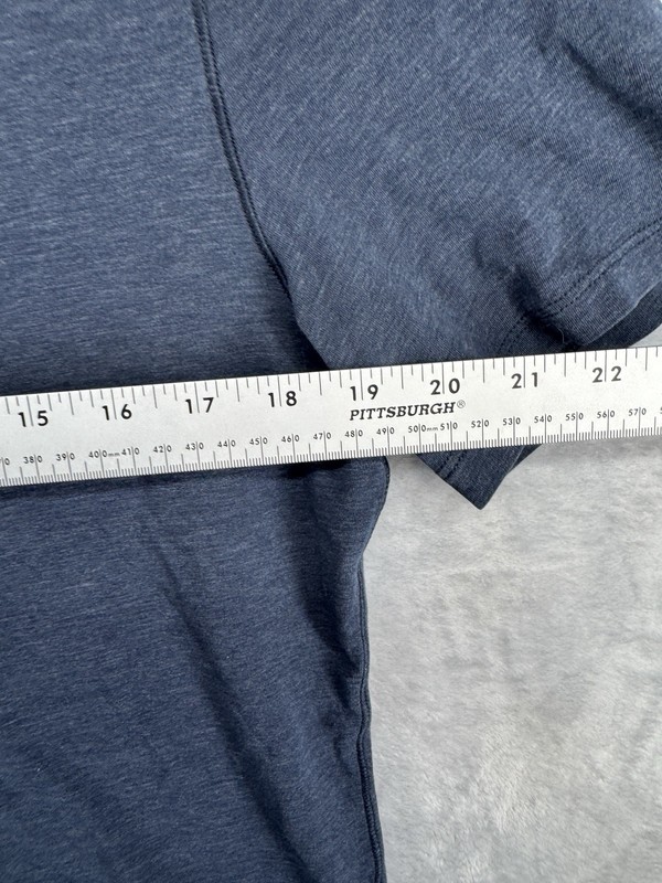 Lululemon Basic T-Shirt Navy Blue Short Sleeve Tee Men's See Measurements 19x27 gallery